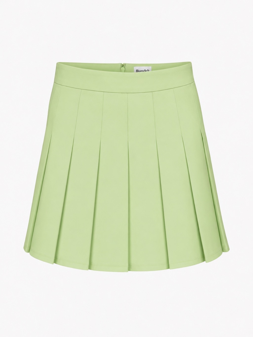 Aritzia Sunday Best Pleated Olive Mini Skirt